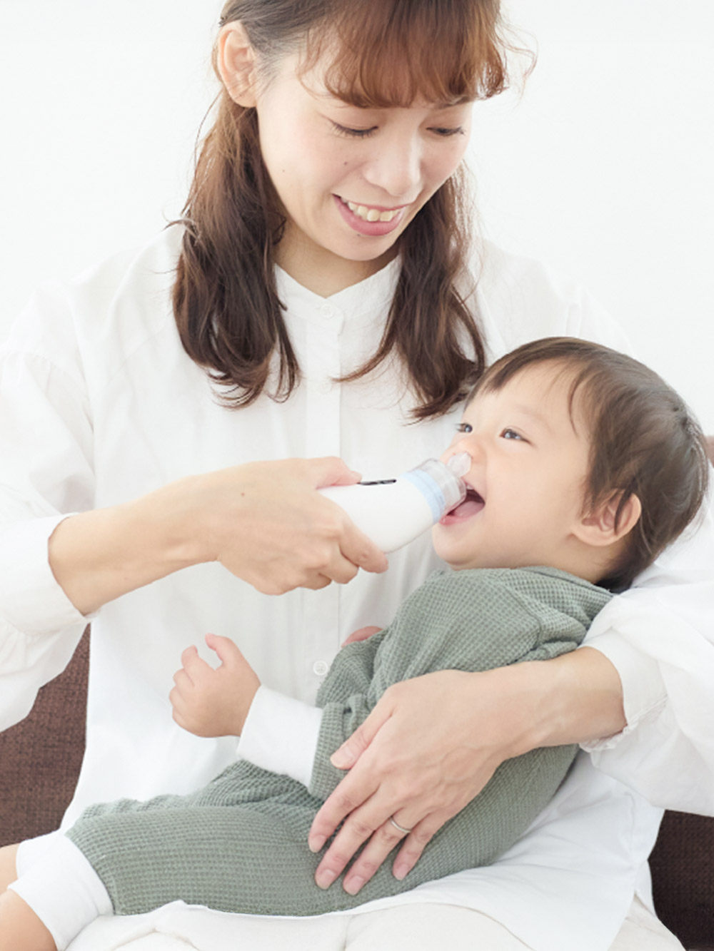 赤ちゃん お風呂・ベビースキンケア|電動鼻水吸引器 PochiSui|ー