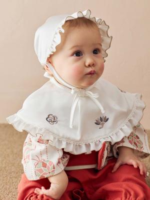 スタイ（よだれかけ）|【mocmof】お宮参りスタイ3点セット|ホワイト