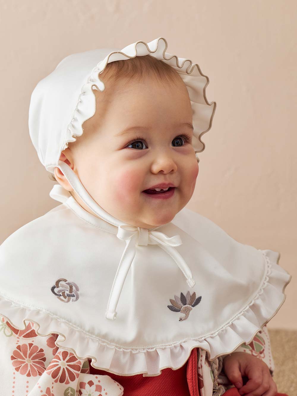 スタイ（よだれかけ）|【mocmof】お宮参りスタイ3点セット|ホワイト