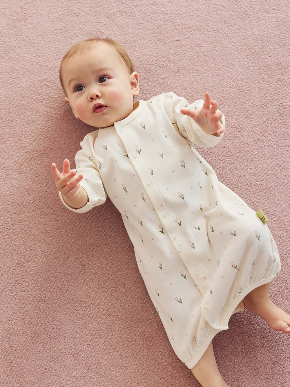 ツーウェイオール（2WAYオール）|【MAKE YOUR DAY】総柄２WAYオール|チューリップ柄