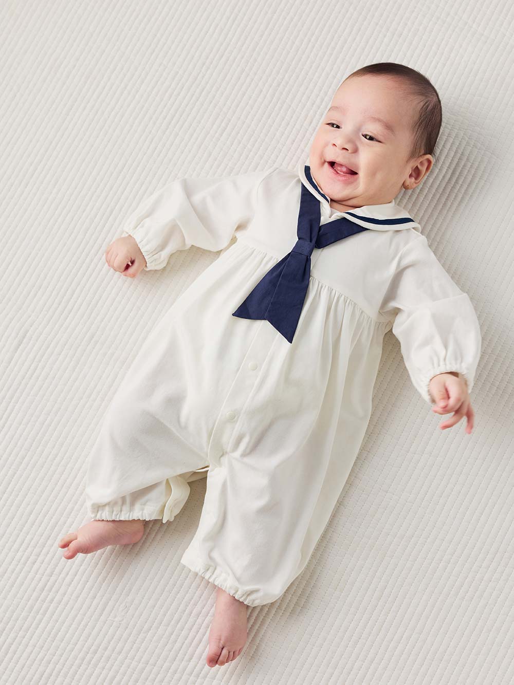 セレモニードレス|【MAKE YOUR DAY】セーラー セレモニードレス＆ボウシ セット|オフホワイト