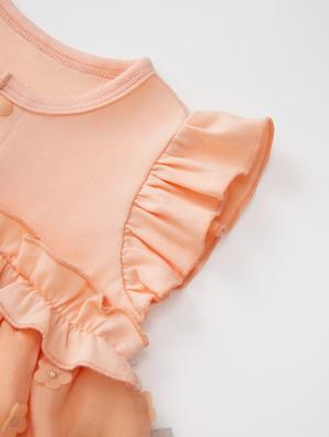 ロンパース・カバーオール|【MAKE YOUR DAY】シアーフラワーロンパース