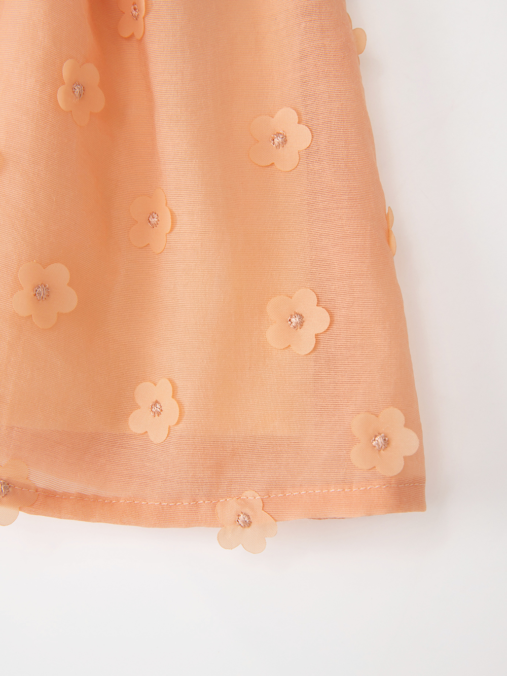 ロンパース・カバーオール|【MAKE YOUR DAY】シアーフラワーロンパース