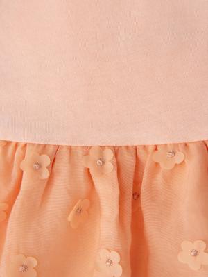 ロンパース・カバーオール|【MAKE YOUR DAY】シアーフラワーロンパース