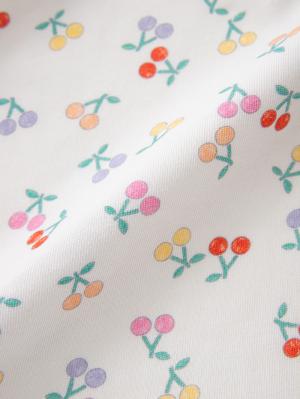 ロンパース・カバーオール|【La Stella】ガーゼ天竺チェリー柄ロンパース