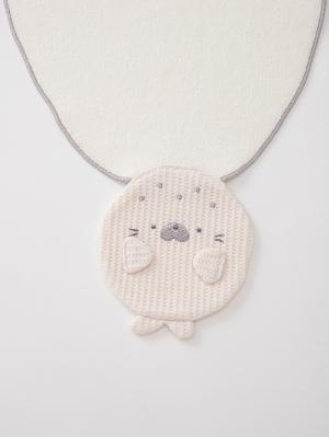 ベビー 小物|【mocmof】立体モチーフ汗取りタオル|アザラシ