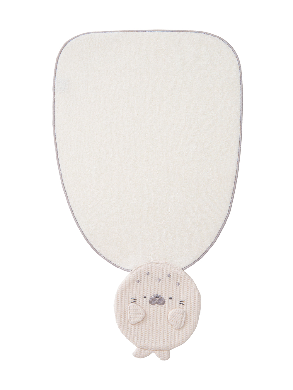 ベビー 小物|【mocmof】立体モチーフ汗取りタオル|アザラシ