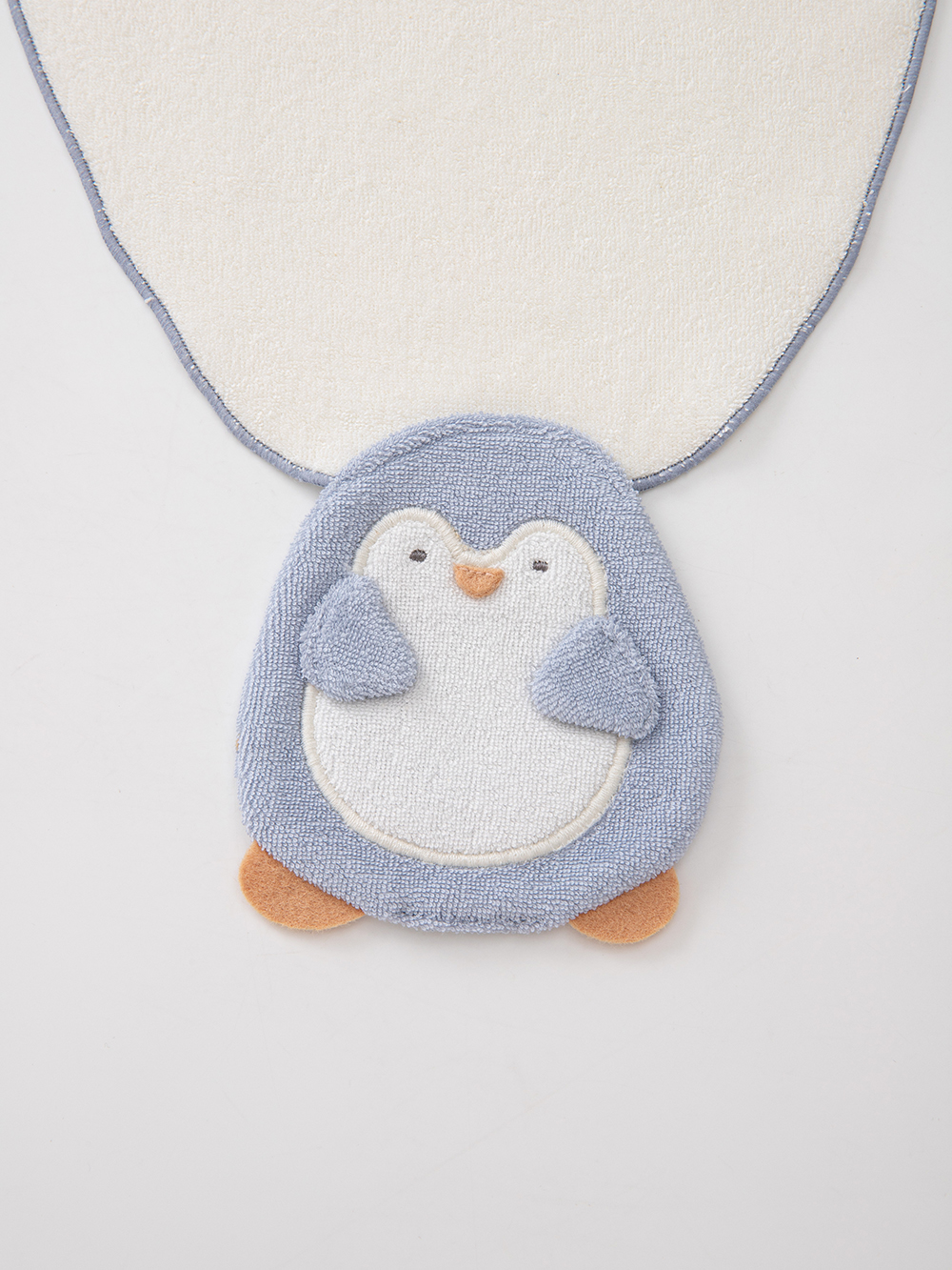 ベビー 小物|【mocmof】立体モチーフ汗取りタオル|ペンギン