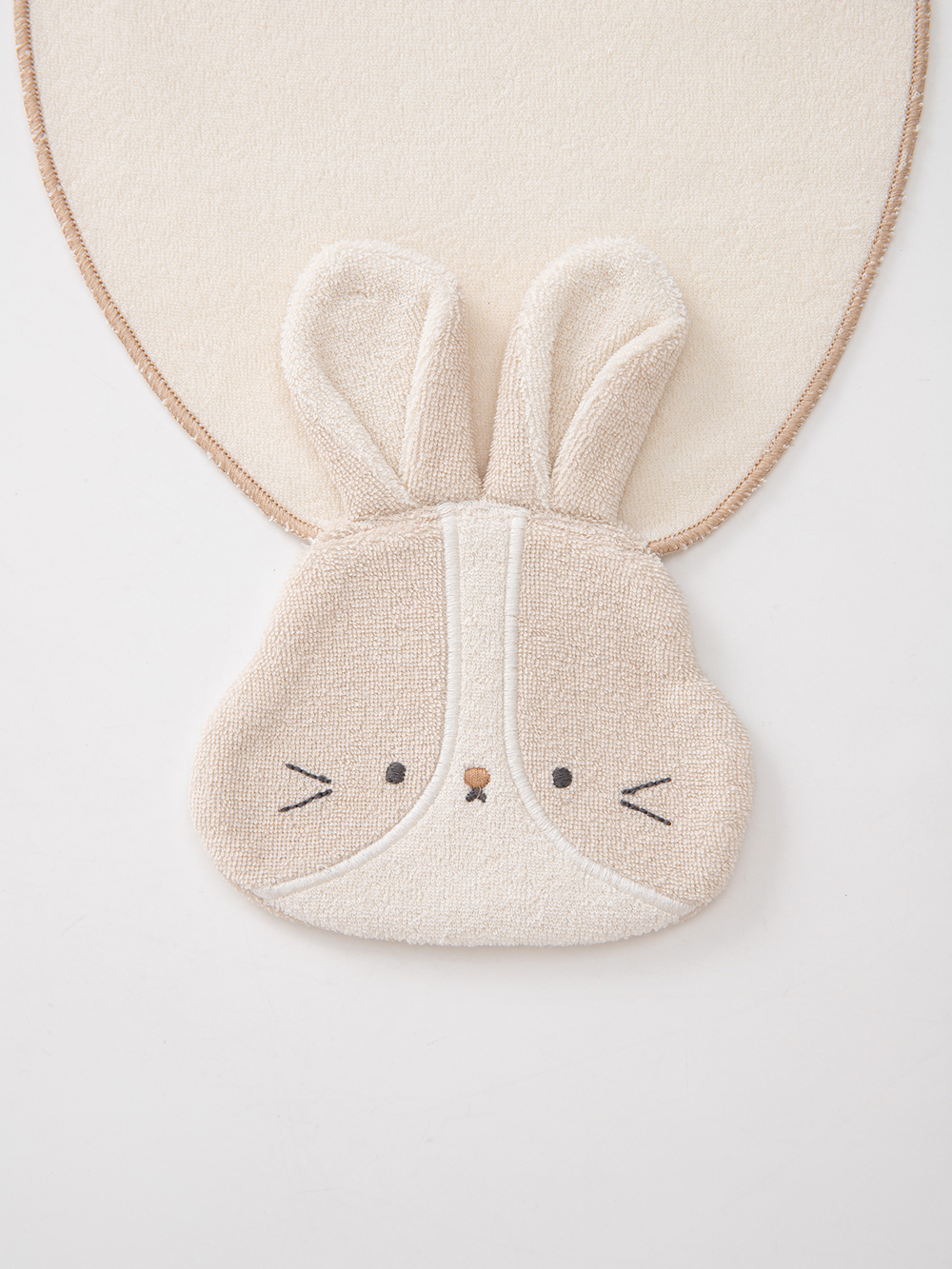 ベビー 小物|【mocmof】立体モチーフ汗取りタオル|うさぎ