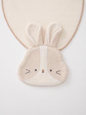 ベビー 小物|【mocmof】立体モチーフ汗取りタオル|うさぎ