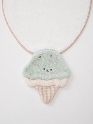ベビー 小物|【mocmof】立体モチーフ汗取りタオル|チョコミント
