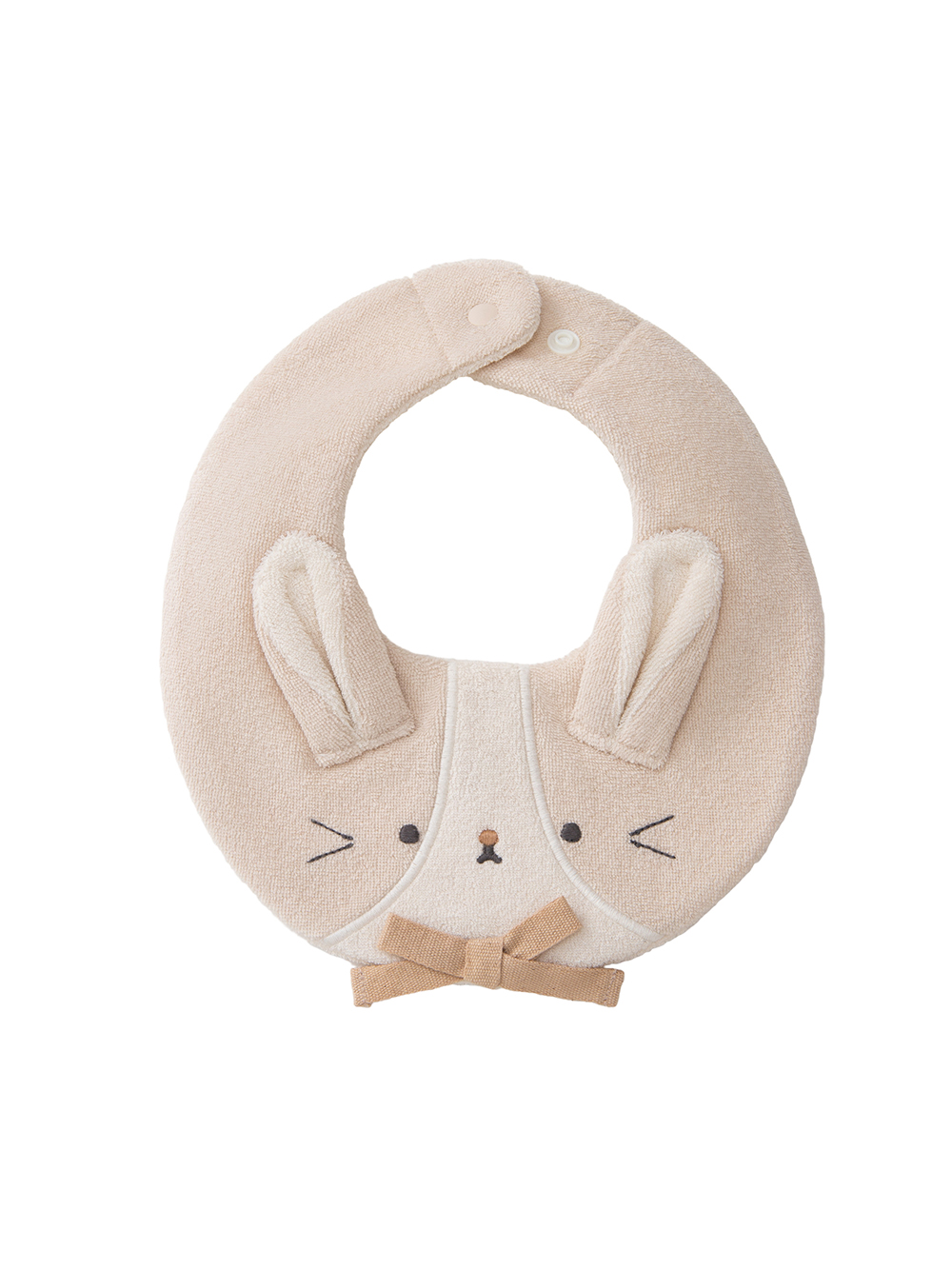 スタイ（よだれかけ）|【mocmof】立体モチーフスタイ|うさぎ