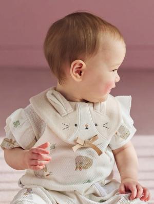 スタイ（よだれかけ）|【mocmof】立体モチーフスタイ|うさぎ