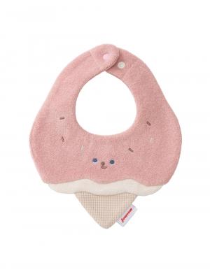 スタイ（よだれかけ）|【mocmof】立体モチーフスタイ|いちごアイス