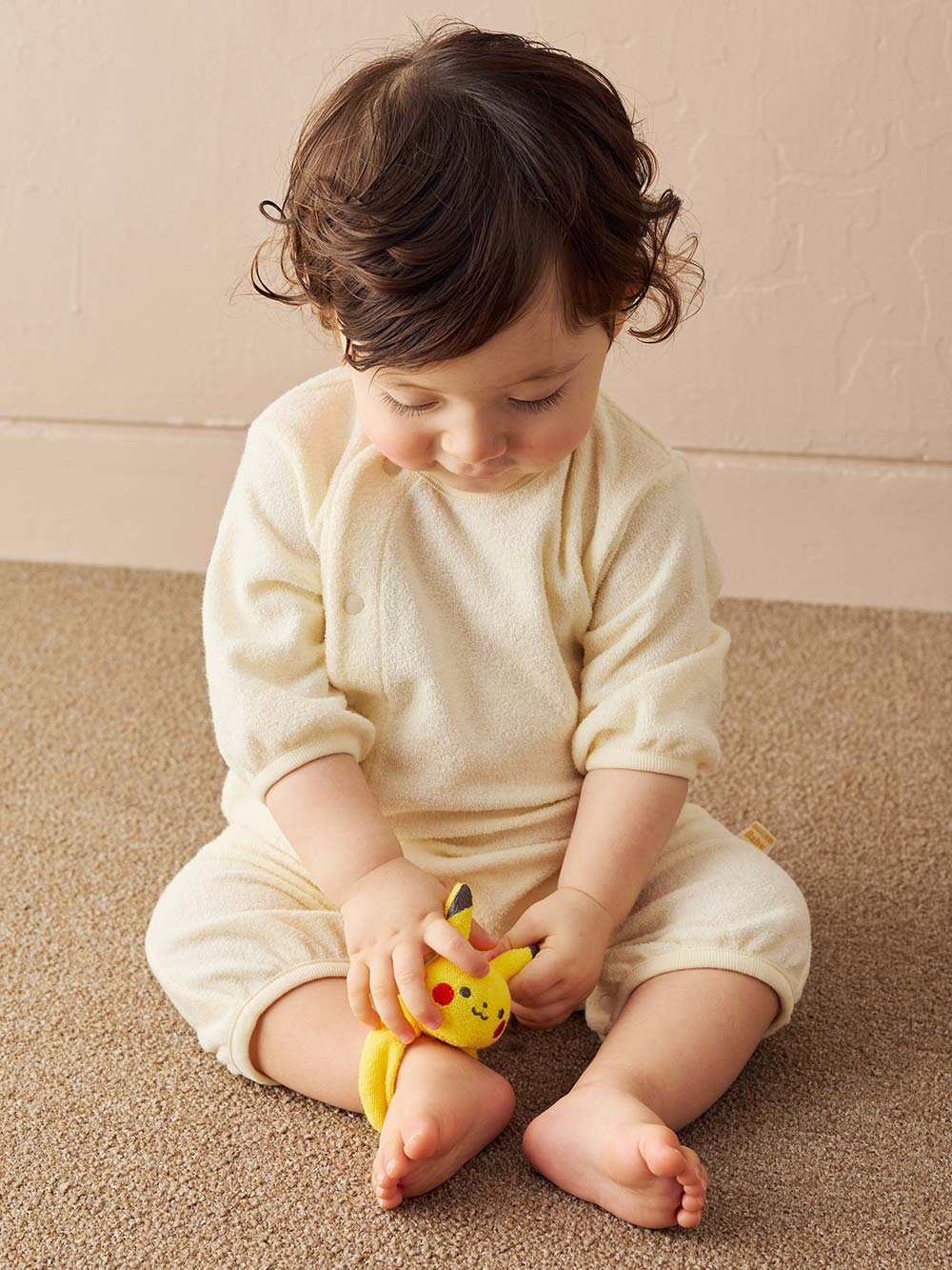 ベビーおもちゃ|【monpoke】モンポケ布製ラトル