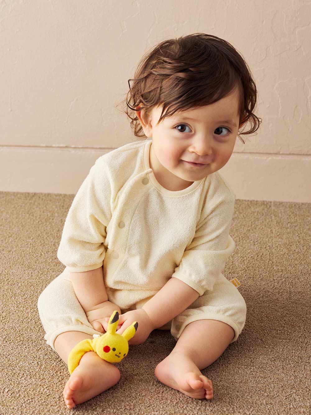 ベビーおもちゃ|【monpoke】モンポケ布製ラトル