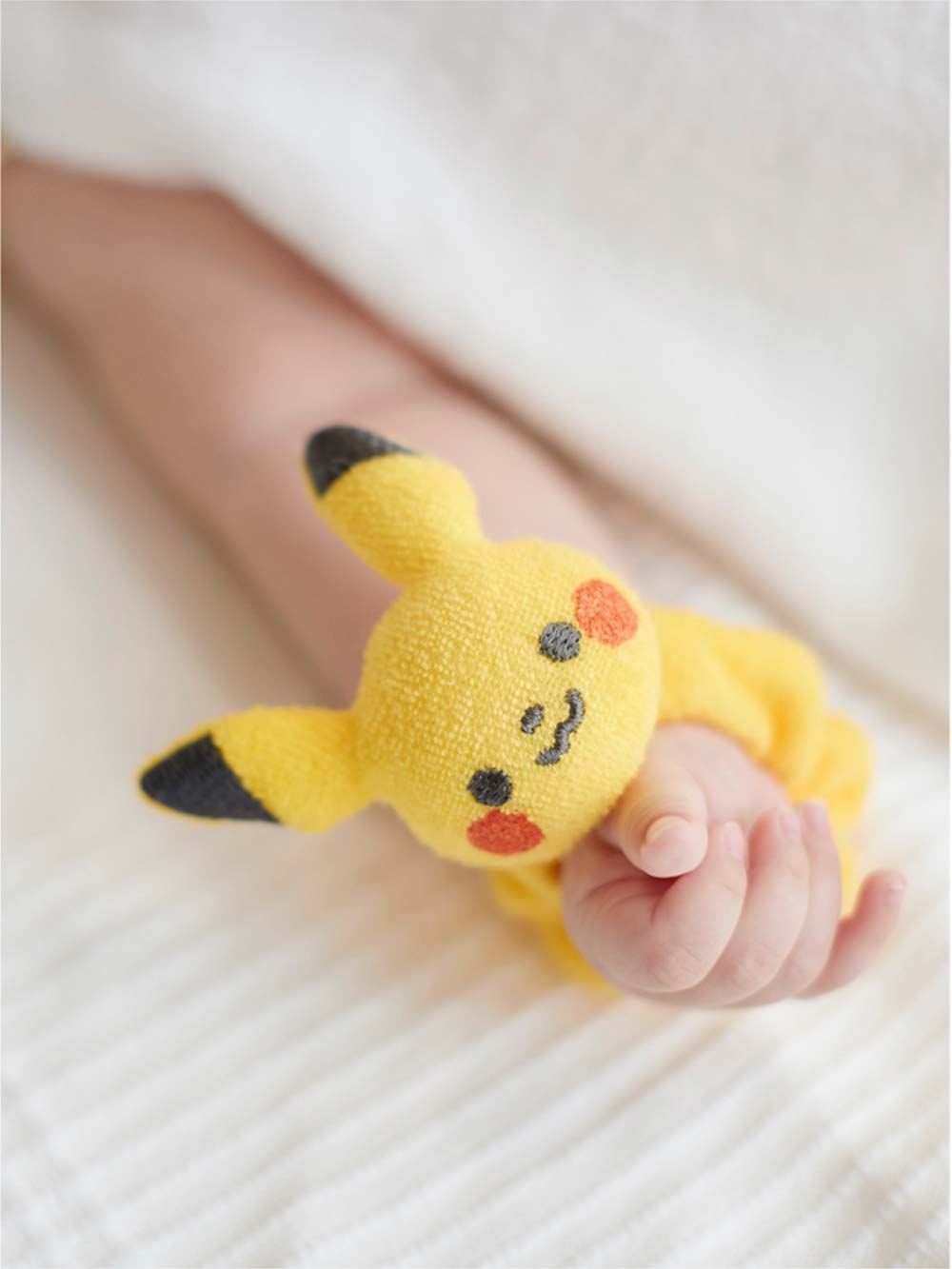 ベビーおもちゃ|【monpoke】モンポケ布製ラトル