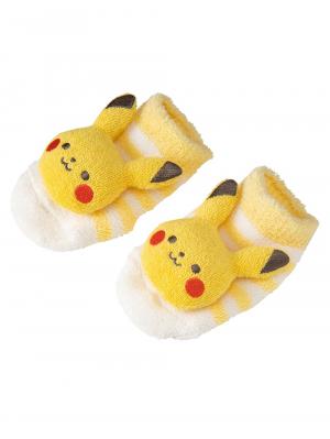 【使ってない】赤ちゃん 靴下|【monpoke】モンポケパイルソックス|ピカチュウ