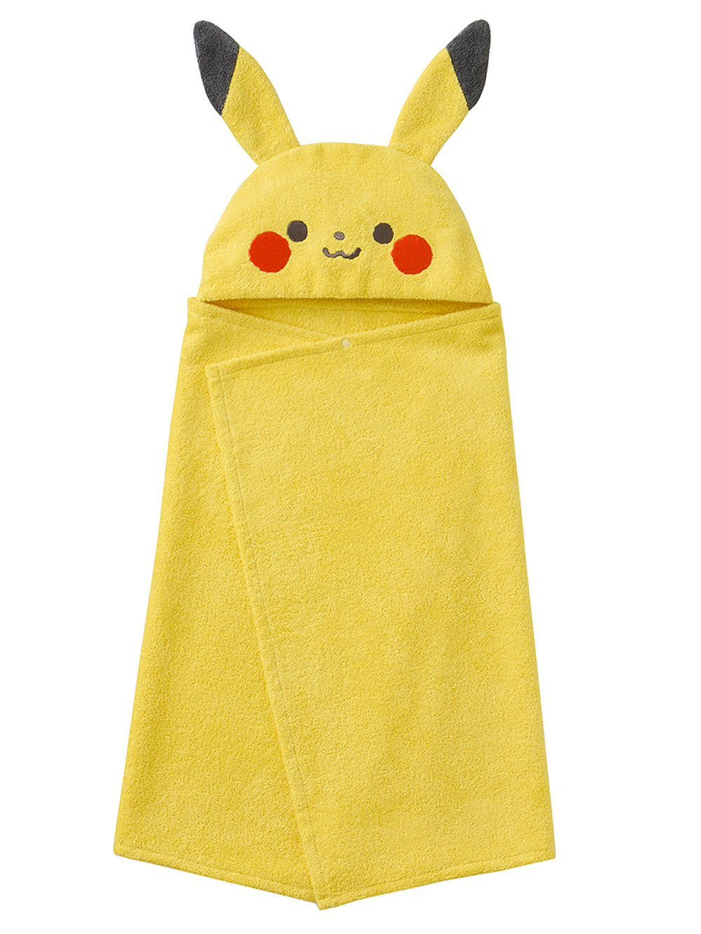 赤ちゃん お風呂・ベビースキンケア|【monpoke】モンポケフード付きバスタオル|ピカチュウ