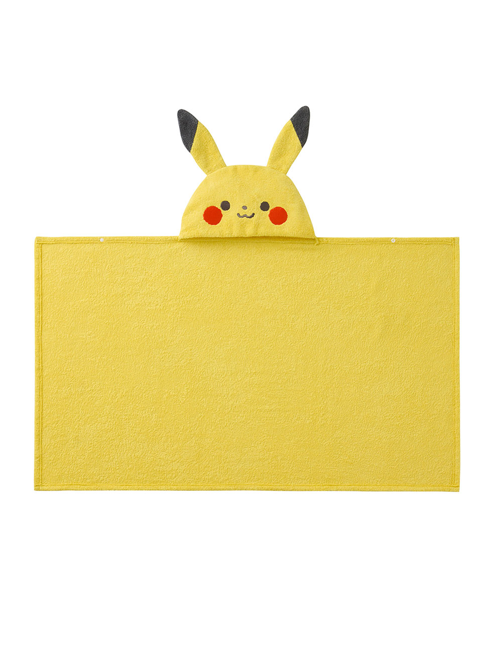 赤ちゃん お風呂・ベビースキンケア|【monpoke】モンポケフード付きバスタオル|ピカチュウ