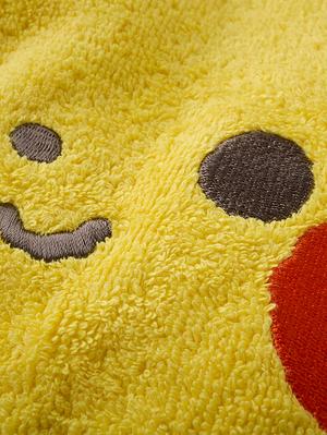 赤ちゃん お風呂・ベビースキンケア|【monpoke】モンポケフード付きバスタオル|ピカチュウ