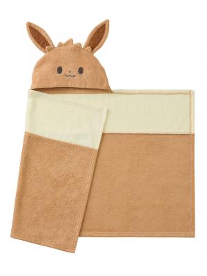 【monpoke】モンポケフード付きバスタオル51833