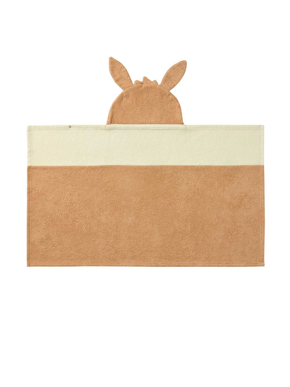 赤ちゃん お風呂・ベビースキンケア|【monpoke】モンポケフード付きバスタオル|イーブイ