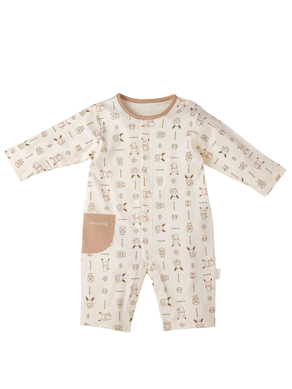 出産準備|【monpoke】モンポケベビーギフトカバーオール3点セット