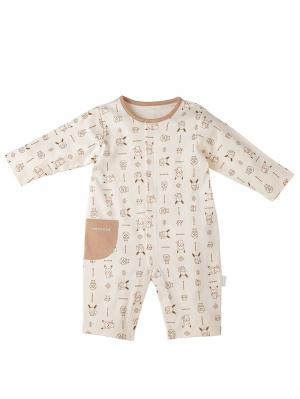 出産準備|【monpoke】モンポケベビーギフトカバーオール3点セット