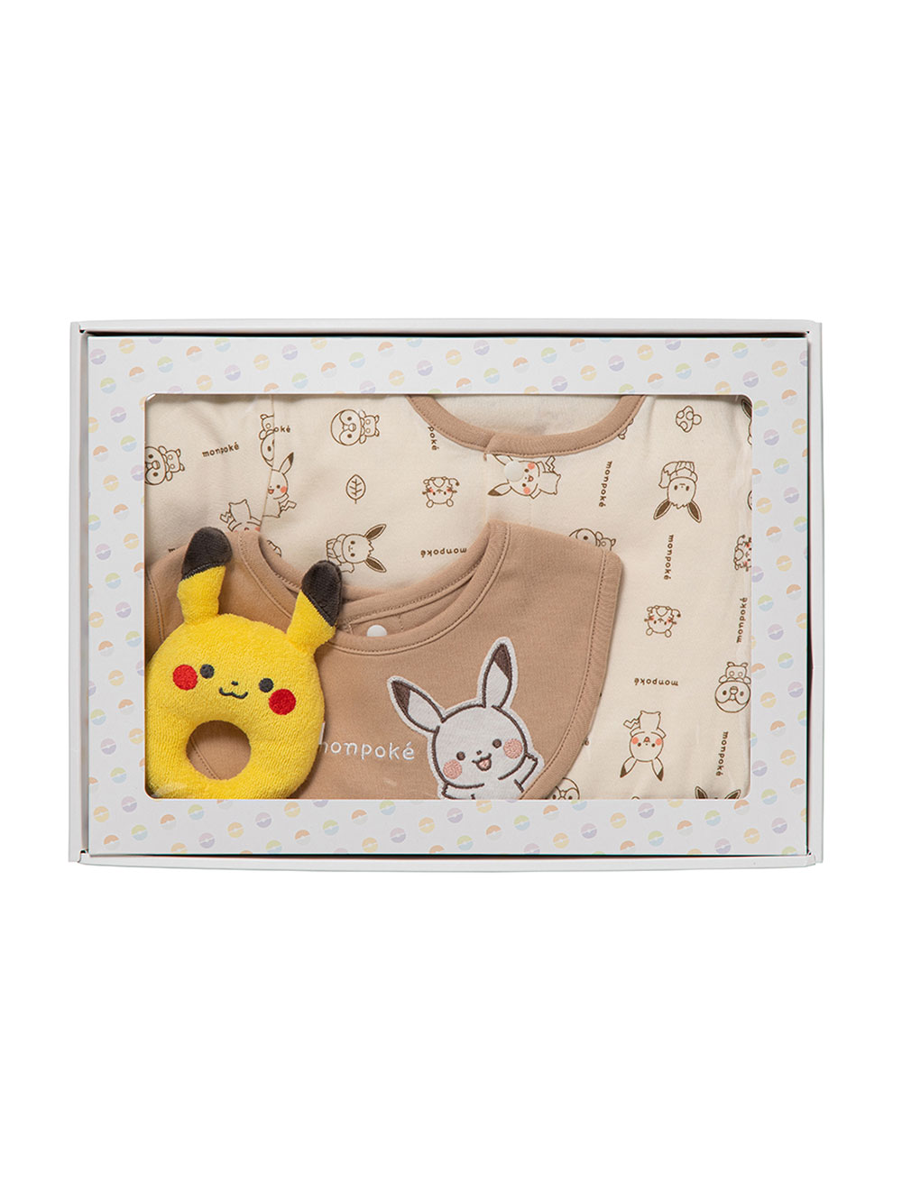 出産準備|【monpoke】モンポケベビーギフトカバーオール3点セット