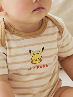 コンビ肌着・新生児/ベビー肌着|【monpoke】モンポケ半袖ボディ2枚組