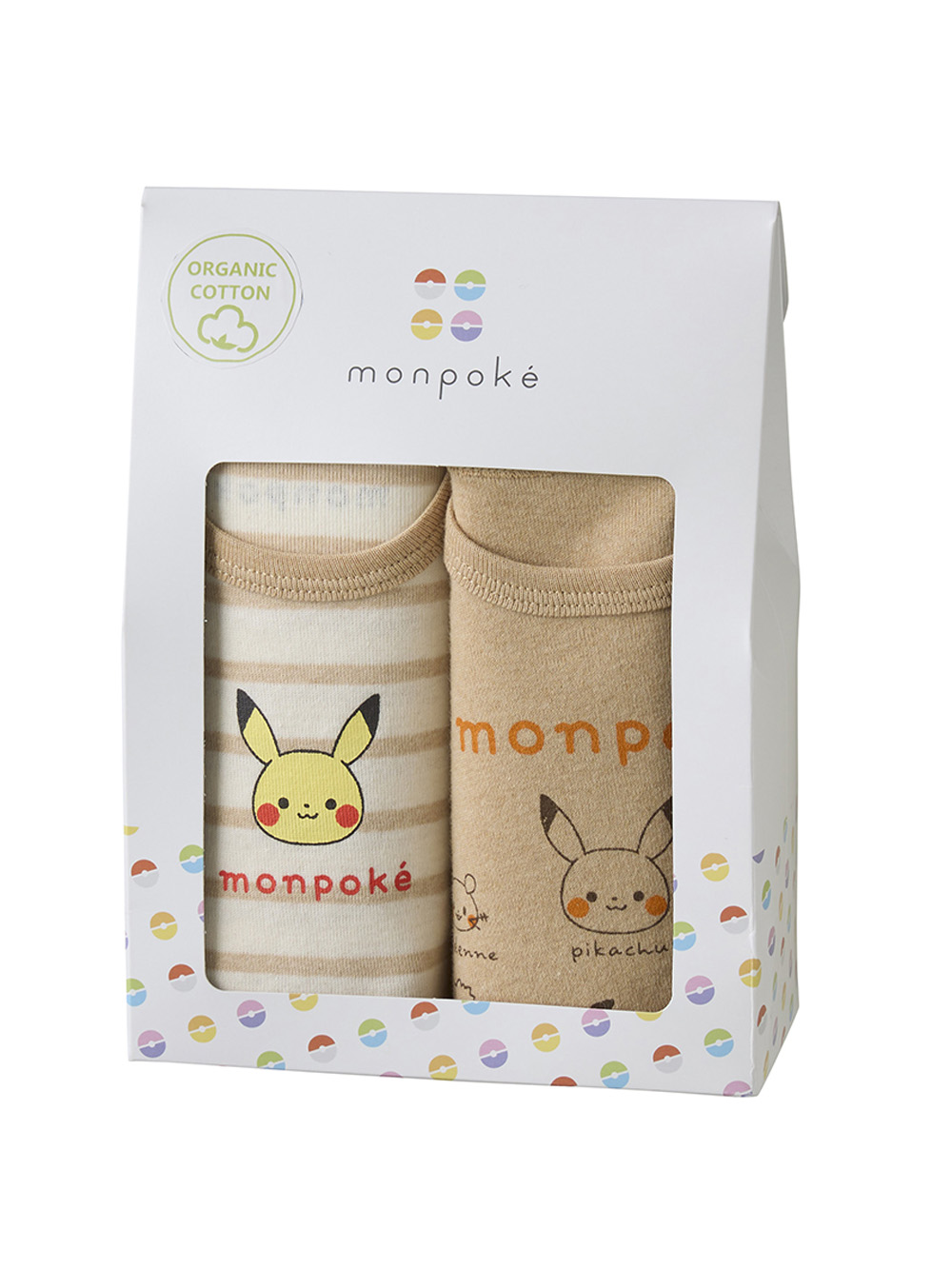 コンビ肌着・新生児/ベビー肌着|【monpoke】モンポケ半袖ボディ2枚組