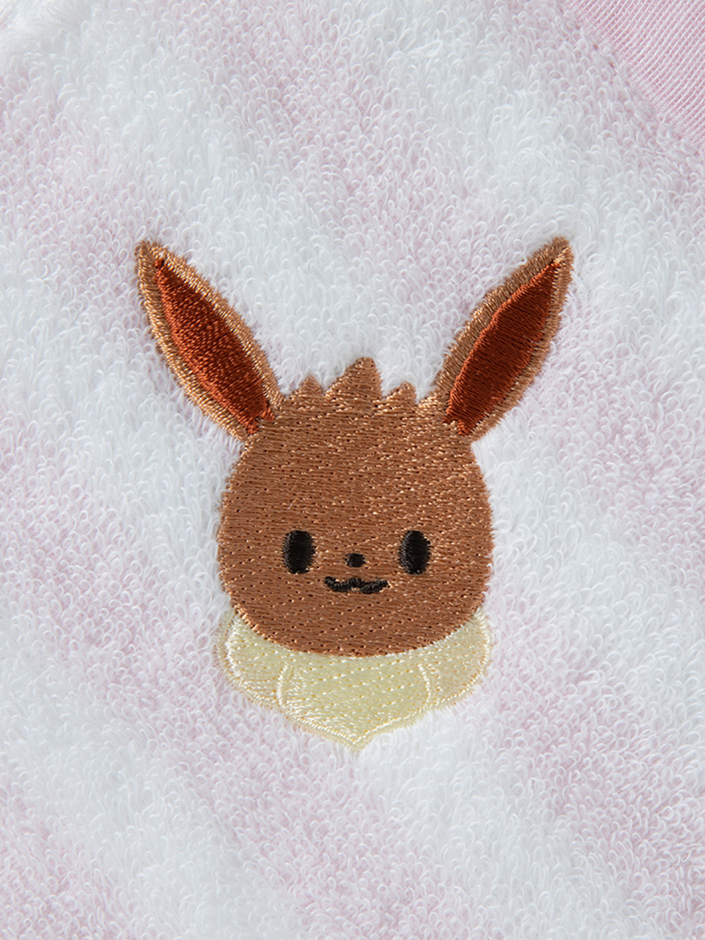 赤ちゃん お風呂・ベビースキンケア|【monpoke】モンポケループ付きタオルハンカチ|ピンク
