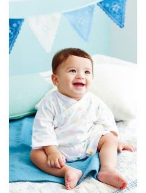 ロンパース・カバーオール|【日本製】スプレッドプラス ドット長袖