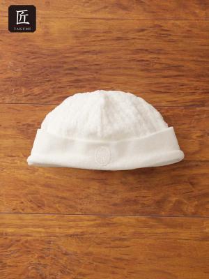 ベビー帽子（新生児・乳児）|春 夏 秋 冬【日本製】退院フード|オフホワイト