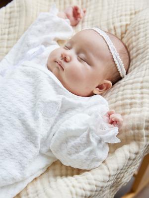 セレモニードレス|春 夏 秋 冬【日本製】退院ドレス|オフホワイト