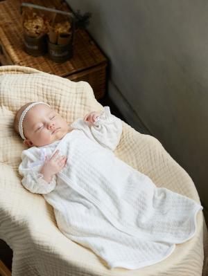 セレモニードレス|春 夏 秋 冬【日本製】退院ドレス|オフホワイト