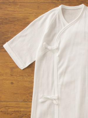 コンビ肌着・新生児/ベビー肌着|【日本製】フライス長肌着 （無蛍光）