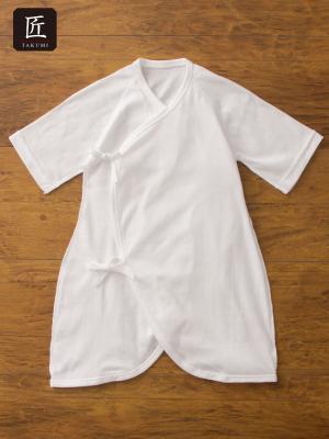 コンビ肌着・新生児/ベビー肌着|【日本製】フライスコンビ肌着|オフホワイト