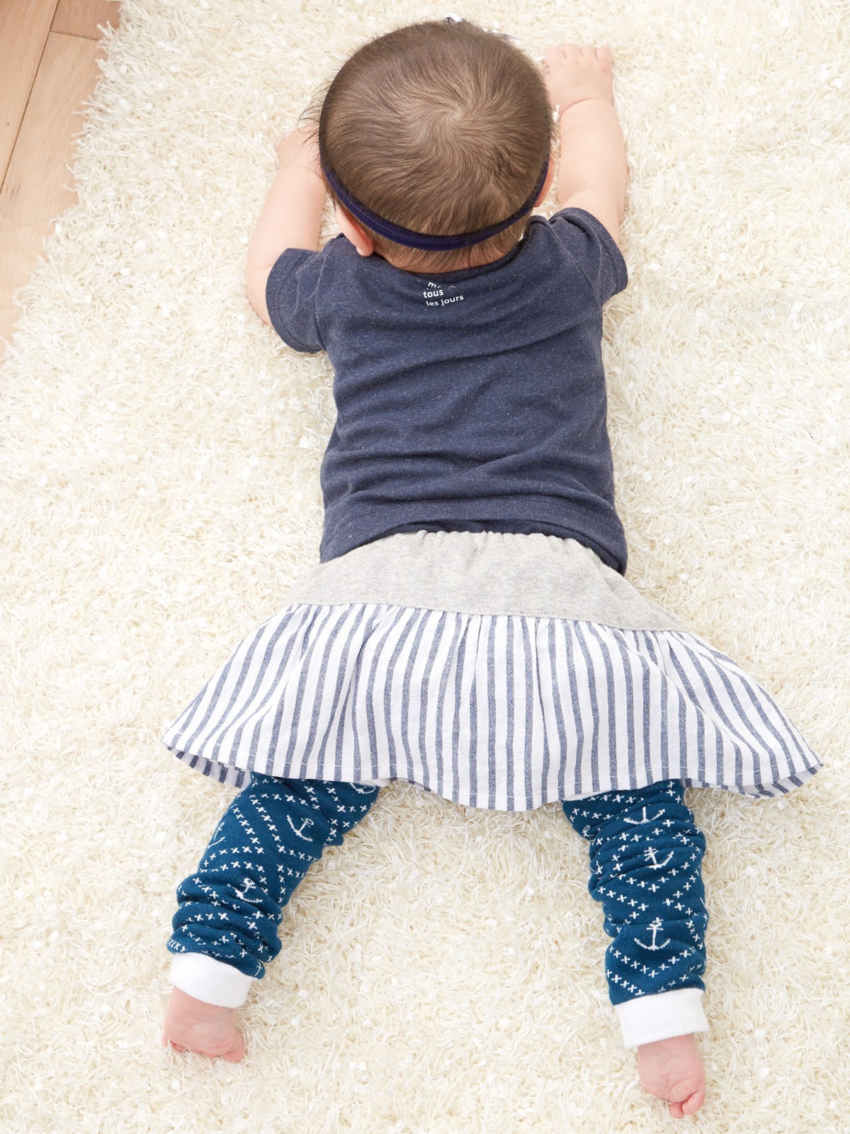 ベビー スカート|ANGELIEBEオリジナル  ブルマ付きストライプスカート