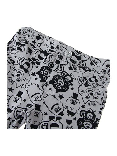 ベビー パンツ|【ベビー服】【BITZ】総柄プリントスキニーパンツ