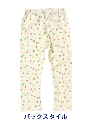 ベビーシューズ・ファーストシューズ・ベビー靴下|【ベビー服】Petit jam(プチジャム)総柄8分丈スパッツ|キナリ