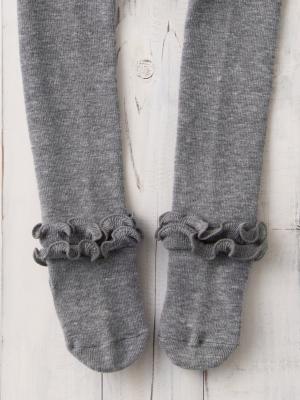 ベビーシューズ・ファーストシューズ・ベビー靴下|【日本製】裾メローフリルタイツ