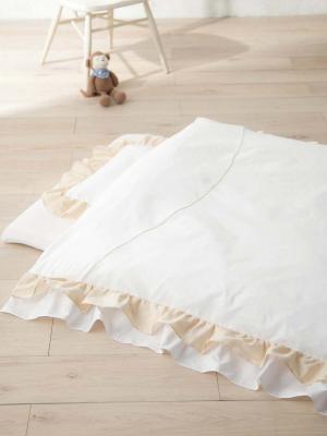 ベビーベッド・布団|【日本製】ANGELIEBEオリジナル  ママと作ったベビー布団8点セットRUFFLE|ベージュ