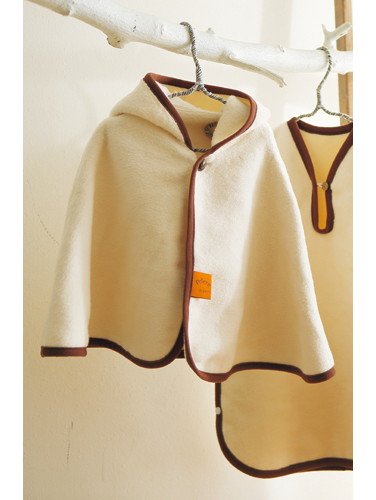 ベビー アウター|【日本製】プリエール ポンチョ|生成り