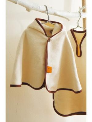 ベビー アウター|【日本製】プリエール ポンチョ|生成り