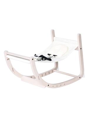 ベビーチェア（ハイローチェア）・ベビーラック|farska（ファルスカ）スクロールチェア プラス|ホワイトウォッシュ×オフホワイト