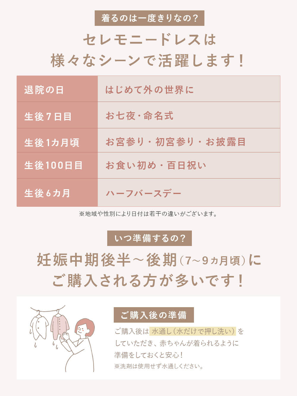 セレモニードレスは 様々なシーンで活躍します！