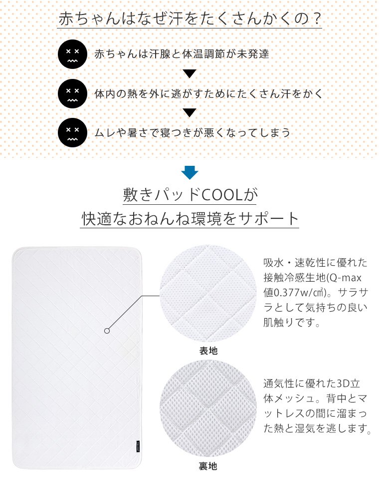 【ファルスカ】ベッドインベッドフレックス用敷きパッドCool