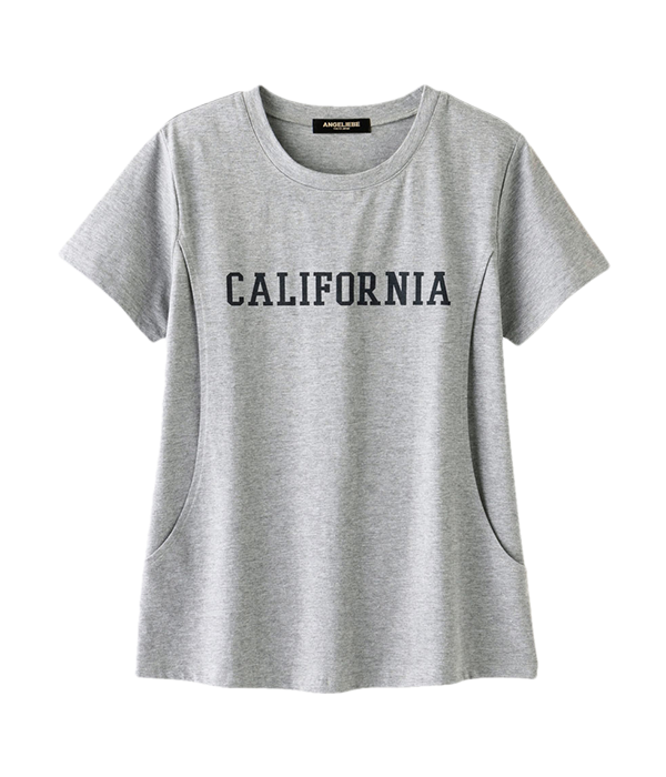 半袖ワイドリブTシャツ